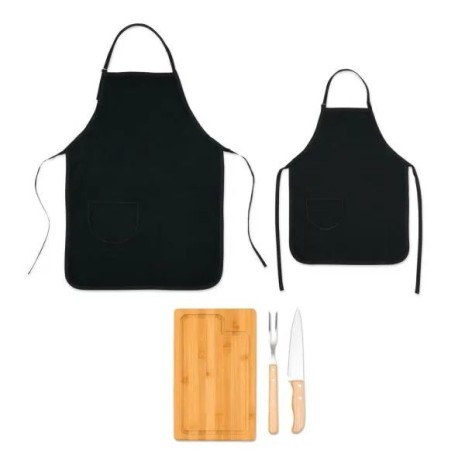 Conjunto para Churrasco com Avental e Avental Mini 5 Pçs Personalizado