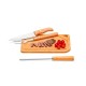 Conjunto para Churrasco em Bambu / Inox / Madeira 4 Pçs Personalizado