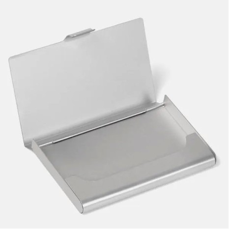 Porta-Cartão em Alumínio Fosco Personalizado