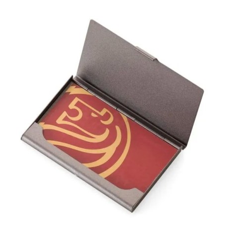 Porta-Cartão em Alumínio Ônix Personalizado
