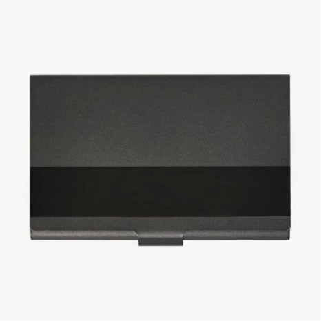 Porta-Cartão em Alumínio Ônix Personalizado