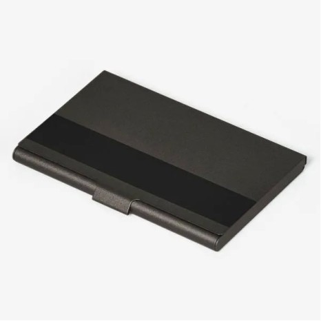 Porta-Cartão em Alumínio Ônix Personalizado