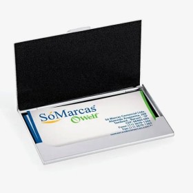 Porta-Cartão em Alumínio com Embalagem Personalizado