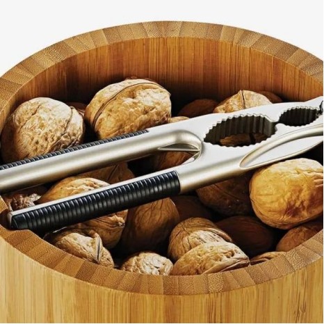Cumbuca em Bambu com Quebra-Nozes Madri 1,8 L 2 Pçs Personalizado