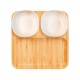 Conjunto para Petiscos e Patês em Bambu/Fibra de Bambu-5 Pçs Personalizado