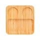 Conjunto para Petiscos e Patês em Bambu/Fibra de Bambu-5 Pçs Personalizado