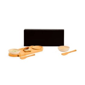 Conjunto para Petiscos em Bambu/Fibra de Bambu 5 Pçs Exclusive Personalizado