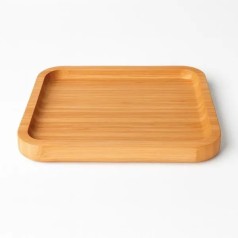 Petisqueira em Bambu Quadrada 20X20X1,9cm Personalizado