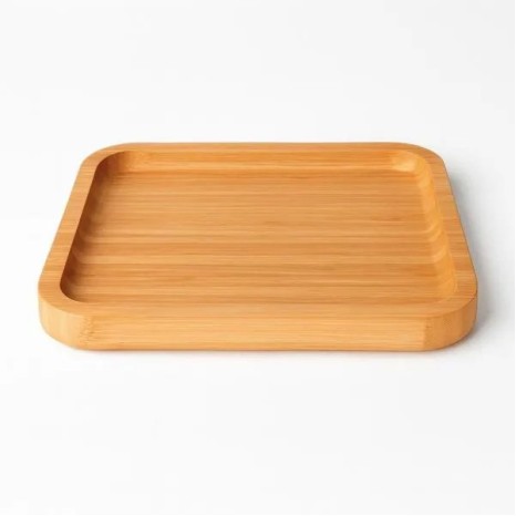 Petisqueira em Bambu Quadrada 20X20X1,9cm Personalizado