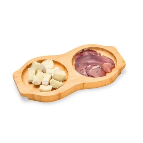 Petisqueira em Bambu com 2 Posições Personalizado