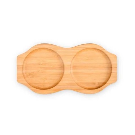 Petisqueira em Bambu com 2 Posições Personalizado