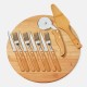 Conjunto para Pizza em Bambu/Madeira/Inox 35 cm 11 Pçs Personalizado