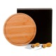 Conjunto para Queijo em Bambu / Inox 3 Pçs Personalizado