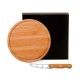 Conjunto para Queijo em Bambu/Madeira/Inox 2 Pçs Personalizado