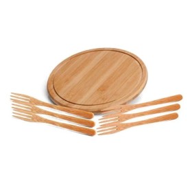 Conjunto para Petiscos em Bambu Córdoba 7 Pçs Personalizado