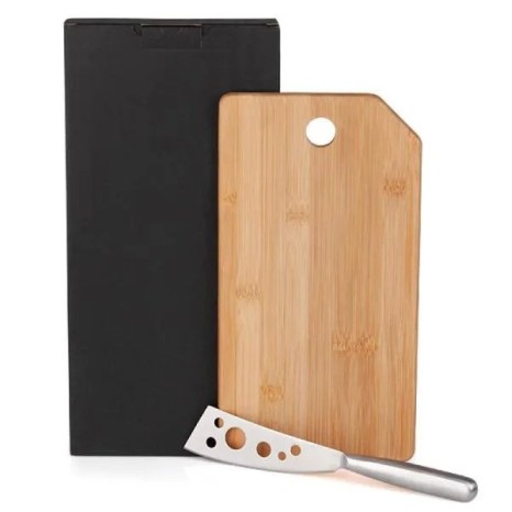 Conjunto para Frios em Bambu/Inox 2 Pçs Personalizado