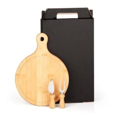 Conjunto Tábua com Garfo e Faca para Queijo 3 Peças Personalizado