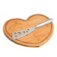 Conjunto para Queijo em Bambu / Inox 2 Pçs Personalizado