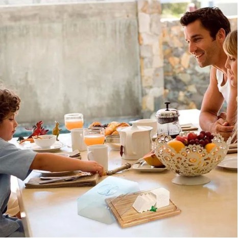 Porta Frios / Manteiga em Bambu com Tampa Personalizado