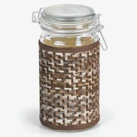 Pote para Mantimentos em Vidro Trançado 1,0 L Personalizado