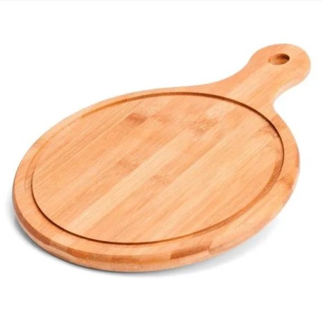Tábua para Servir em Bambu com Alça Personalizado