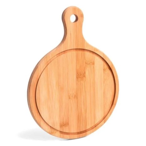 Tábua para Servir em Bambu com Alça Personalizado