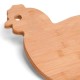 Tábua em Bambu com Formato de Galinha Personalizado
