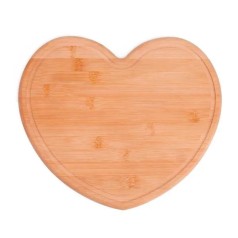 Tábua em Bambu em Formato de Coração Personalizado