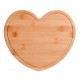 Tábua em Bambu em Formato de Coração Personalizado