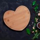 Tábua em Bambu em Formato de Coração Personalizado