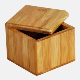 Saleiro em Bambu com Tampa Giratória Personalizado