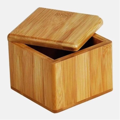 Saleiro em Bambu com Tampa Giratória Personalizado