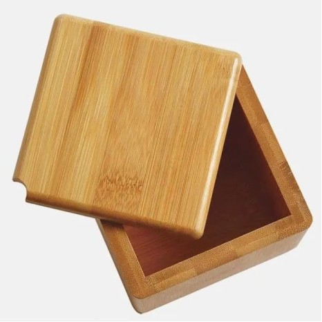 Saleiro em Bambu com Tampa Giratória Personalizado