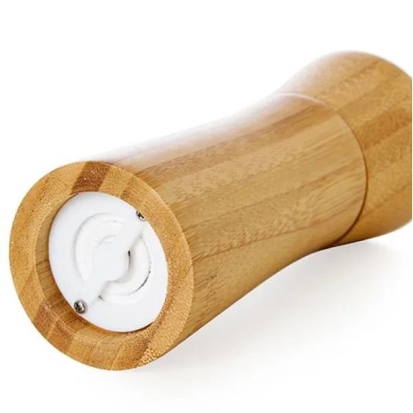 Moedor de Sal Grosso e Pimenta em Bambu Personalizado