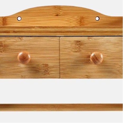 Porta Condimentos em Bambu com Acessórios e Gavetas Personalizado