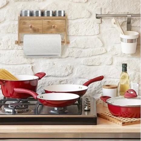 Porta Condimentos em Bambu com Acessórios e Gavetas Personalizado