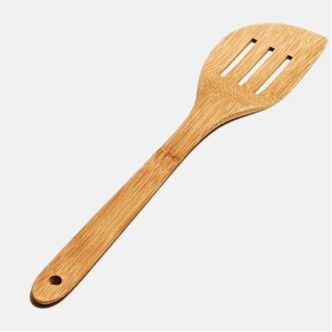 Espátula Perfurada em Bambu Utility 30 cm Personalizado