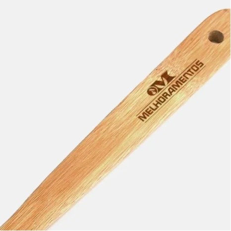 Espátula Perfurada em Bambu Utility 30 cm Personalizado