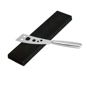 Faca em Aço Inox Escovado Tamanho 5" com 6 Furos Personalizado