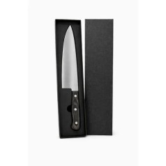 Faca Premium em Madeira /Inox Preto Personalizado