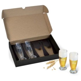 Jogo de Copos Vidro P / Cerveja / Drink 200 Ml 4 Pçs Personalizado