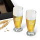 Jogo de Copos Vidro P / Cerveja / Drink 200 Ml 4 Pçs Personalizado