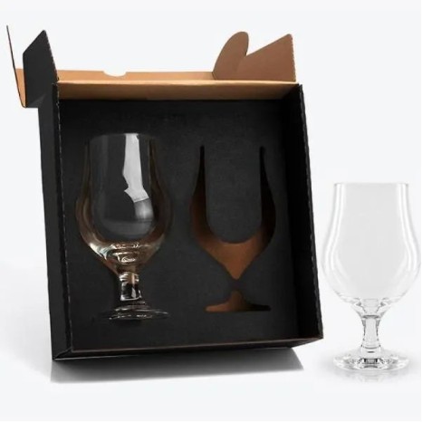 Jogo de Copos Vidro P / Cerveja / Drink 400 Ml 2 Pçs Personalizado