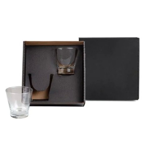 Jogo de Copos de Vidro para Caipirinha / Drink 350 Ml 2 Pçs Personalizado