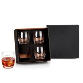 Jogo de Copos Vidro para Drink 330 Ml 4 Pçs Personalizado