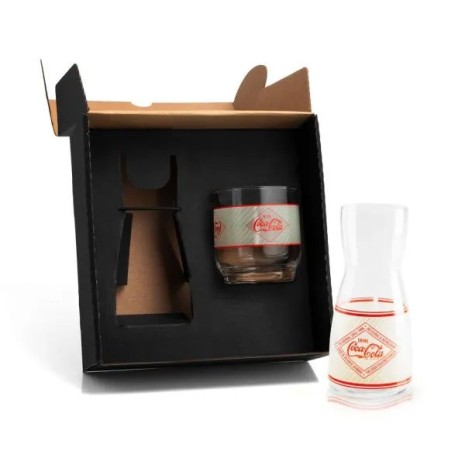 Moringa de Vidro com Copo Coca Cola Retrô 500Ml / 290Ml Personalizado