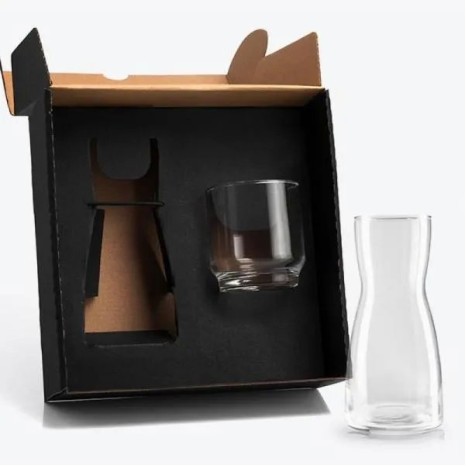 Moringa de Vidro com Copo 500Ml / 290Ml Personalizado