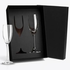 Jogo de Taças de Vidro para Champagne 190 Ml 2 Pçs Personalizado