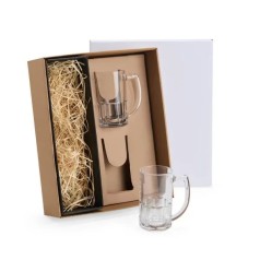 Jogo de Canecas de Vidro para Cerveja 340 Ml 2 Pçs Não Acompanha A Garrafa Personalizado