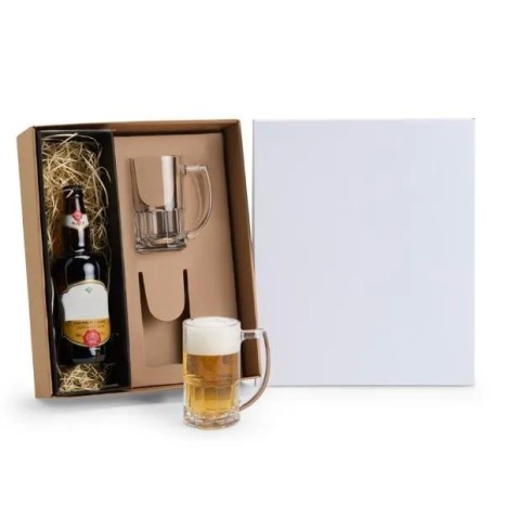 Jogo de Canecas de Vidro para Cerveja 340 Ml 2 Pçs Não Acompanha A Garrafa Personalizado